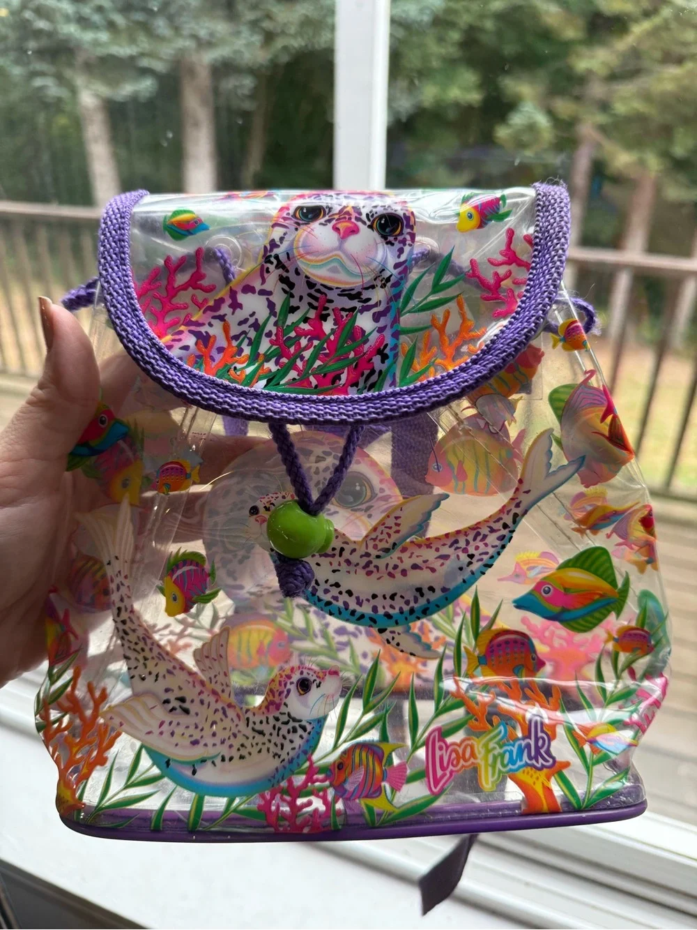 Lisa Frank Rainbow Leopard Seals Bag